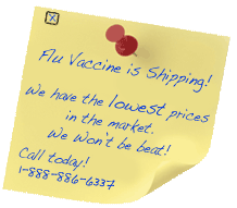 Flu Vaccine is shipping