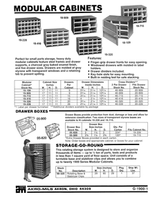 AKRO MODULAR CABINET ACCESSORIES