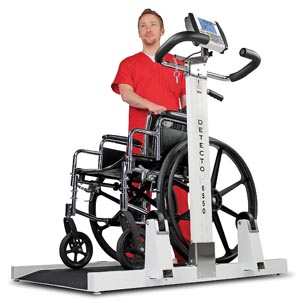 DETECTO PORTABLE WHEELCHAIR SCALE