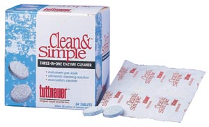 TUTTNAUER CLEAN & SIMPLE ULTRASONIC/ENZYMATIC TABLETS