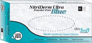 INNOVATIVE NITRIDERM NITRILE SYNTHETIC POWDER-FREE EXAM GLOVES