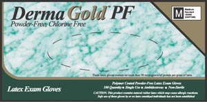 INNOVATIVE DERMAGOLD PF NON-CHLORINATED POWDER-FREE LATEX EXAM GLOVES