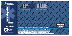 INNOVATIVE EP BLUE POWDER-FREE LATEX MEDICAL GLOVES