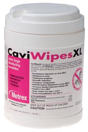 METREX CAVIWIPES DISINFECTING TOWELETTES