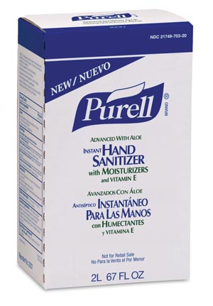 HAND SANITIZER PURELL 2000ML 4/CS W/ALOE (Over Stock Item)