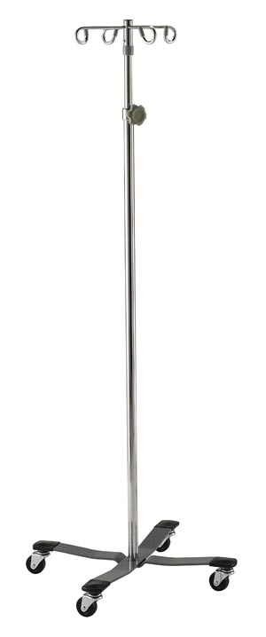 LAKESIDE I.V. STAND - FOUR LEG HEAVY DUTY