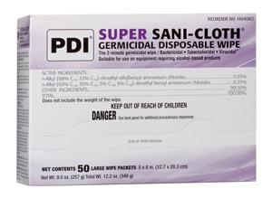 PDI SUPER SANI-CLOTH GERMICIDAL DISPOSABLE WIPES