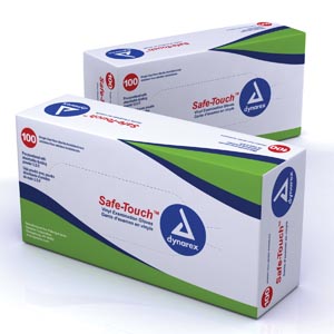 DYNAREX SAFE-TOUCH VINYL EXAM GLOVES